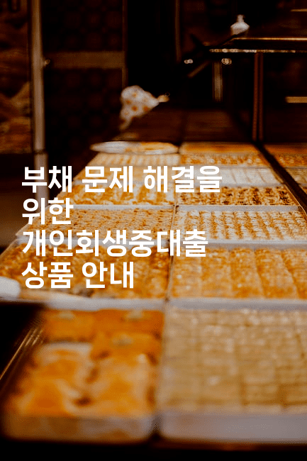 부채 문제 해결을 위한 개인회생중대출 상품 안내